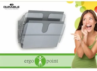 Durable Zestaw dwóch poziomych pojemników Durable FLEXIPLUS A4 przeźroczysty 1709014400 - Półki na dokumenty - miniaturka - grafika 3