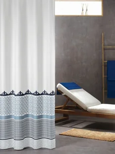 Sealskin Coram Zasłona prysznicowa Marrakech, 180 cm, niebieski, 235281324 235281324 - Zasłony prysznicowe - miniaturka - grafika 4