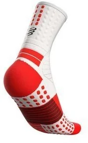 Compressport Skarpetki do biegania PRO MARATHON SOCKS biało-czerwone - Skarpetki sportowe męskie - miniaturka - grafika 5
