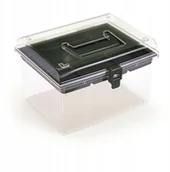 Pojemniki przemysłowe - PROSPERPLAST Organizer Przezroczysty Czarny NUF3HT - miniaturka - grafika 1