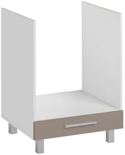 MEBLE OKMED Szafka kuchenna stojąca Salma 60 cm kolor kawa mrożona - Szafki kuchenne - miniaturka - grafika 4