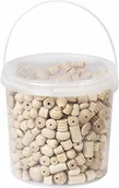 Pozostałe akcesoria dla plastyków - Knorr Prandell 216039903 drewniane perły w wiadrze 2, 5 litrów, naturalne, jedwabisty mat 216039903 - miniaturka - grafika 1