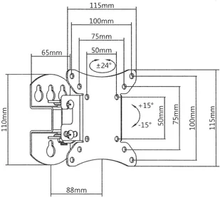 BRATECK Uchwyt monitora BRATECK-LCD-501N BRATECK-LCD-501N - Uchwyty do monitorów - miniaturka - grafika 4