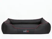 Legowiska dla psów - Hobbydog Corccl3 Hundebett, Sofa, Korb, Tierbett Comfort, Größe  Xl,, 108 X888 C,, Shwarz  Mt  Enem  Rten  Sreifen - miniaturka - grafika 1