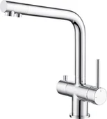 Baterie kuchenne - Blue Water Bateria trójobwodowa 4-drożna ART PLATINO CRYSTAL chrom BW-5901730616408) BW-5901730616408 - miniaturka - grafika 1