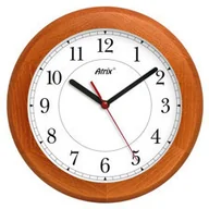 Zegary - Atrix Zegar ścienny drewniany rondo #6 ATW301F - miniaturka - grafika 1