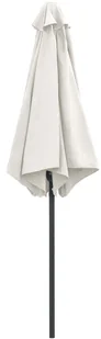 vidaXL Parasol ogrodowy na słupku aluminiowym, 270x246 cm, biały 47345 - Parasole ogrodowe - miniaturka - grafika 6