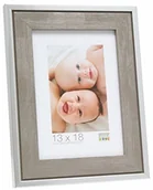 Ramki na zdjęcia - Deknudt Frames Ramka na zdjęcia z podstawką rozmiar (obraz): 24 cm wys. x 18 cm szer., kolor: szary S43RE7-18.0x24.0 - miniaturka - grafika 1