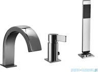 Baterie umywalkowe - Paffoni Rock bateria wannowa 3-otworowa chrom RO040CR | - miniaturka - grafika 1