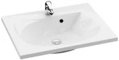 Umywalki - Ravak Rosa II 760 umywalka biała z otworami XJ201176000 XJ201176000 - miniaturka - grafika 1