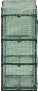 vidaXL 3-poziomowa mini szklarnia, 69x49x125 cm - Szklarnie ogrodowe - miniaturka - grafika 7