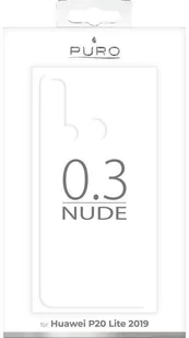 PURO 0.3 Nude - Etui Huawei P20 Lite (2019) 6.4" (przezroczysty) b2btrade-14268-0 - Etui i futerały do telefonów - miniaturka - grafika 3
