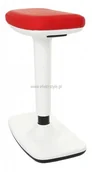 Taborety i hokery - Grospol Hoker regulowany KIKO / biały - miniaturka - grafika 1