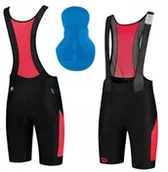 Spodenki rowerowe - Rogelli Tyro Spodenki z wkładką czerwone L - miniaturka - grafika 1