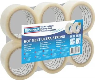 Donau Taśma pakowa Hot-Melt , 48mm, 66m, 50mikr., transparentna 7850001PL-00 - Akcesoria do pakowania - miniaturka - grafika 3
