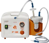 Urządzenia medyczne - Fazzini Włochy Ssak bateryjno-sieciowy F-31 Przenośne urządzenie z niezależnymi źródłami zasilania do odsysania wydzielin. F-31.00 - miniaturka - grafika 1