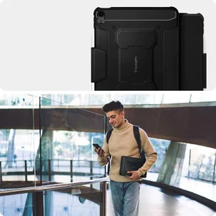 Spigen Etui Rugged Armor Pro do Apple iPad Air 4 2020 Black ACS02054 - Etui do tabletów - miniaturka - grafika 14