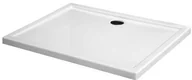Brodziki prysznicowe - Durasan Modena NGL 100 80x100x5,5 cm prostokątny biały - miniaturka - grafika 1