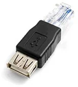 Adaptery i przejściówki - System-S RJ45 wtyczka do gniazda USB A adapter sprzęgła adapter wtyczka przewodu 54273953 - miniaturka - grafika 1