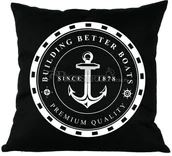 Poduszki dekoracyjne - French home PODUSZKA OZDOBNA FRENCH HOME - KOTWICA CZERŃ - miniaturka - grafika 1