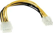 Kable światłowodowe - InLine ATX/AT-prąd sieciowy przewód zasilający Intern 1 X biegunów/wtyczka do gniazda 1 X 8 POL/0.20 m 26631 - miniaturka - grafika 1