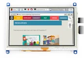 Podzespoły elektroniczne - Raspberry Pi Waveshare Ekran dotykowy rezystancyjny LCD TFT 5'' (G) 800x480px HDMI + USB dla 3B+/3B/2B/Zero WSR-11934 - miniaturka - grafika 1