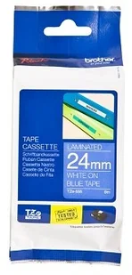 Brother TZE555 do PT2500/9200 fol lam nieb /White - Papier do drukarek - miniaturka - grafika 2