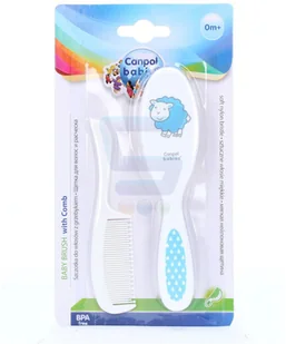 Canpol babies Szczotka do włosów z grzebykiem 2/417 - 1 szt. - Szczotki i grzebienie do włosów - miniaturka - grafika 3