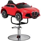 Fotele fryzjerskie - GABBIANO Fotel fryzjerski dziecięcy samochodzik bm czerwony P138159 - miniaturka - grafika 1