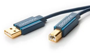 Clicktronic Kabel USB 2.0 70096 [1x Złącze męskie USB 2.0 A 1x Złącze męskie USB 2.0 B] 1.80 m niebieski - Kable USB - miniaturka - grafika 2