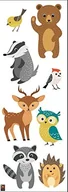 Naklejki na ścianę - Plage PLAGE 152565 naklejka dekoracyjna naklejka na ścianę Las zwierząt  dzieci, winyl, 68 x 0,1 x 24 cm, wielokolorowy 152565 - miniaturka - grafika 1