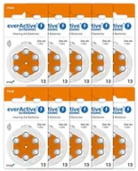 Baterie i akcesoria - EverActive 13/PR48 60 X Ultra Sonic Typ hoergerat baterie (10 na karty) Pomarańczowy - miniaturka - grafika 1
