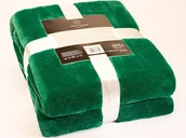 Koce - Euromat Koc z Mikrofibry Luna Zieleń Butelkowa - miniaturka - grafika 1