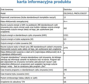 Zmywarka Electrolux ESL5343LO - Zmywarki do zabudowy - miniaturka - grafika 11