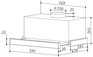 Klarstein CGCH5-Viola-BK - Okapy kuchenne - miniaturka - grafika 8
