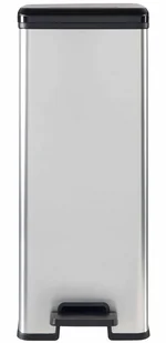 Curver Kosz na śmieci Deco, 40 L, z pedałem, srebrny, 02340-582-05 Keter - Kosze na śmieci - miniaturka - grafika 4