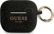 Akcesoria do słuchawek - Guess Guess GUA3SGGEK AirPods 3 cover czarny/black Silicone Glitter GUE1102BLK - miniaturka - grafika 1