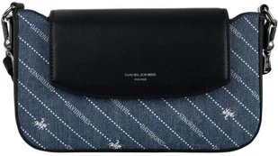 David Jones Mała listonoszka damska obszyta dżinsowym materiałem - Torebki damskie - miniaturka - grafika 2