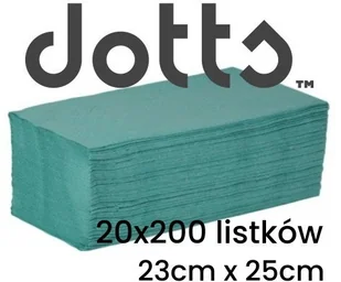 Dotts Ręczniki składane ZZ makulaturowe, zielone, ekonomiczne DOTTS, 4000 listków rek0004355D - Ręczniki papierowe Dotts Ręczniki składane ZZ makulaturowe, zielone, ekonomiczne DOTTS, 4000 listków rek0004355D - Ręczniki papierowe - miniaturka - grafika 1