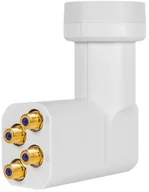 Akcesoria car audio - Megasat 0401098 HD-Profi Quattro LNB Biały 0401098 - miniaturka - grafika 1