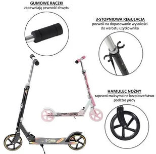 Nils Extreme HA205 PINK PU 205MM HULAJNOGA - Hulajnogi - miniaturka - grafika 9