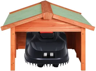 vidaXL Lumarko Garaż dla kosiarki robotycznej, 72x87x50, lite drewno jodłowe 170878 - Pozostałe narzędzia ogrodowe - miniaturka - grafika 3