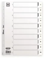 Pudła i kartony archiwizacyjne - Elba 400013908 1  10 Index, 10-częściowy, tworzywo sztuczne, A4, 10 sztuk, białe 400013908 - miniaturka - grafika 1