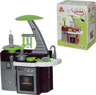Zabawki AGD - Polesie Poland Zestaw Kuchnia Laura z kuchenką z dźwiękami i światełkami - miniaturka - grafika 1
