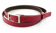 Paski - Complex Pasek Damski Skórzany Gładki (PL) 20 mm FUKSJA Wąski - miniaturka - grafika 1