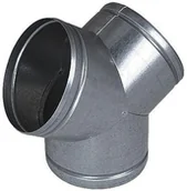 Akcesoria do wentylacji i klimatyzacji - unimet TRÓJNIK Y OCYNKOWANY 125/100/100MM 120S - miniaturka - grafika 1