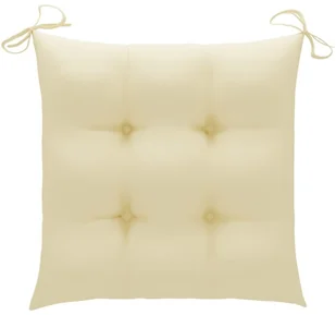 vidaXL Składane krzesła ogrodowe z poduszkami, 4 szt., drewno tekowe! 3072740 - Fotele i krzesła ogrodowe - miniaturka - grafika 8