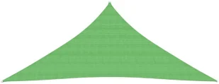 VidaXL Żagiel przeciwsłoneczny, 160 g/m, jasnozielony, 4x4x4 m, HDPE 311313 VidaXL - Parasole ogrodowe - miniaturka - grafika 3