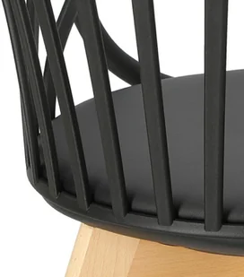 Intesi Krzesło Sirena z podłokietnikami czarne - Krzesła - miniaturka - grafika 18