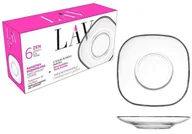 Talerze - LAV LAV ZEN KOMPLET SPODEK SZKLANY 6 SZTUK 3871 - miniaturka - grafika 1